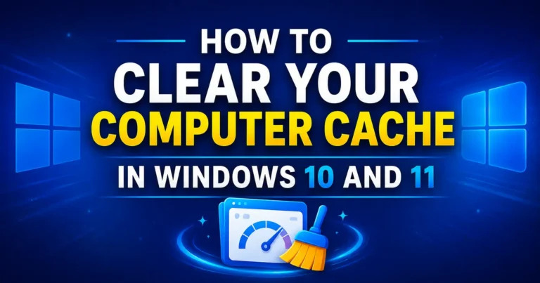 How to Clear Your Computer Cache in Windows 10 and 11