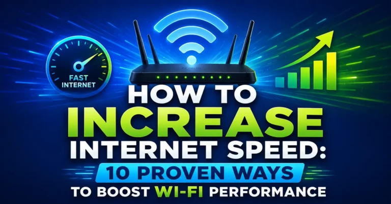How to Increase Internet Speed