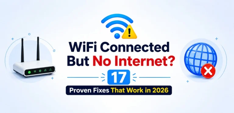 WiFi Connected But No Internet