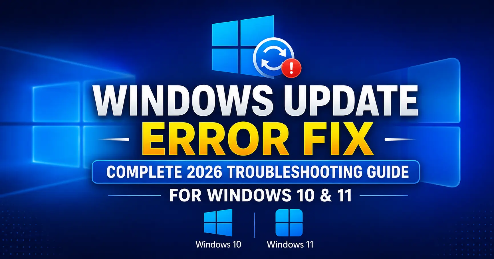 Windows Update Error Fix – Complete 2026 Troubleshooting Guide for Windows 10 & 11